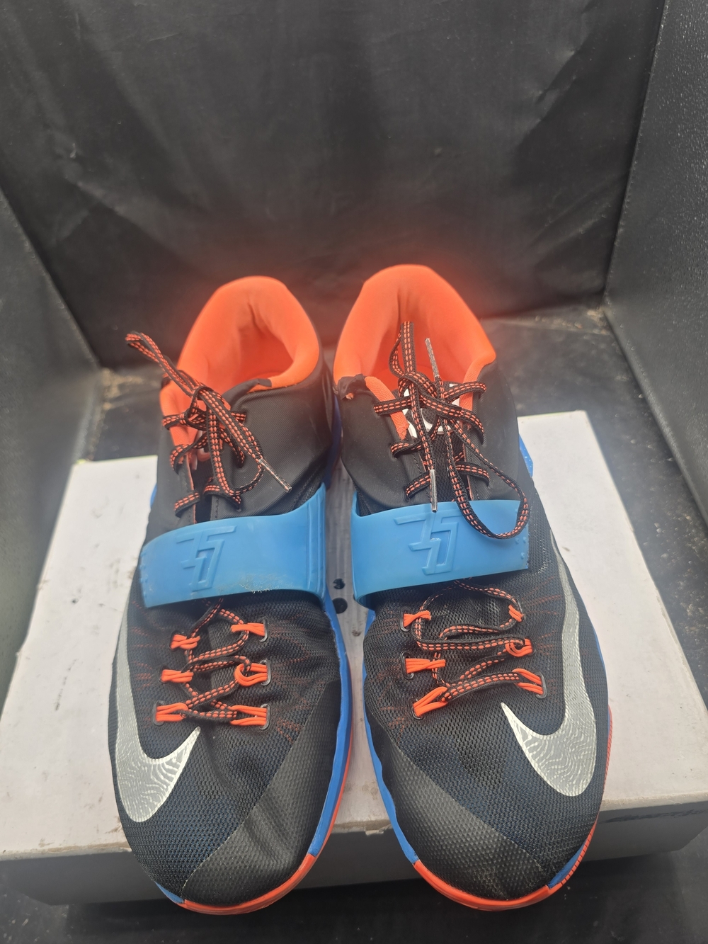 SKU‎ 0345 Nike Orange and Black Athletic Shoe Interior with Size Tag